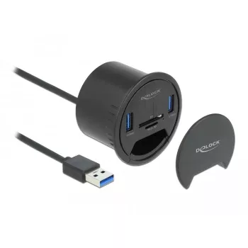 Kontaktligzda DeLOCK 64152 Melna 1 gab. Kaste