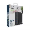 GEMBIRD TA-UC-2A4C-PD75-01-BK lādētājs — 75W, 4× USB-C + 2× USB-A, PD & QC3.0, 6 ierīču vienlaicīga uzlāde, 1,5 m kabelis, melns