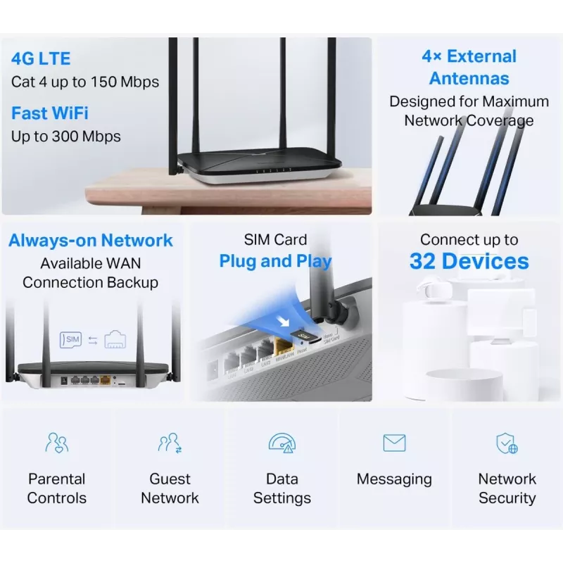 Mercusys MB115-4G 4G maršrutētājs