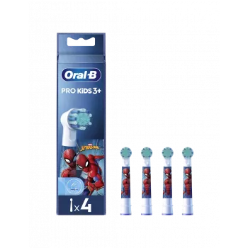 Oral-B EB10-4 Kids Spiderman nomaiņas birstītes, 4 gab.