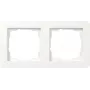 Gira E1 2-vietu rāmja pārsegs, krāsa Pure White (modelis 0212150)