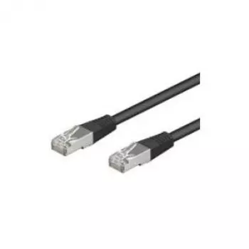 Wentronic Goobay CAT 5e Patch Kabelis, SF/UTP, Melns, 10 m - CCA Vara Maisījums (68667)