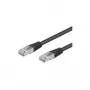 Wentronic Goobay CAT 5e Patch Kabelis, SF/UTP, Melns, 10 m - CCA Vara Maisījums (68667)