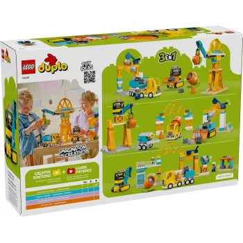 LEGO DUPLO 10476 3 in 1 Būvlaukums un Transportlīdzekļi