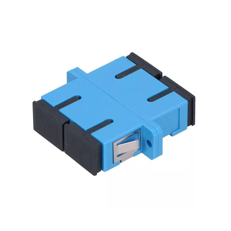 Optiskās šķiedras adapteris Extralink SC/UPC Singlemode Duplex, zils
