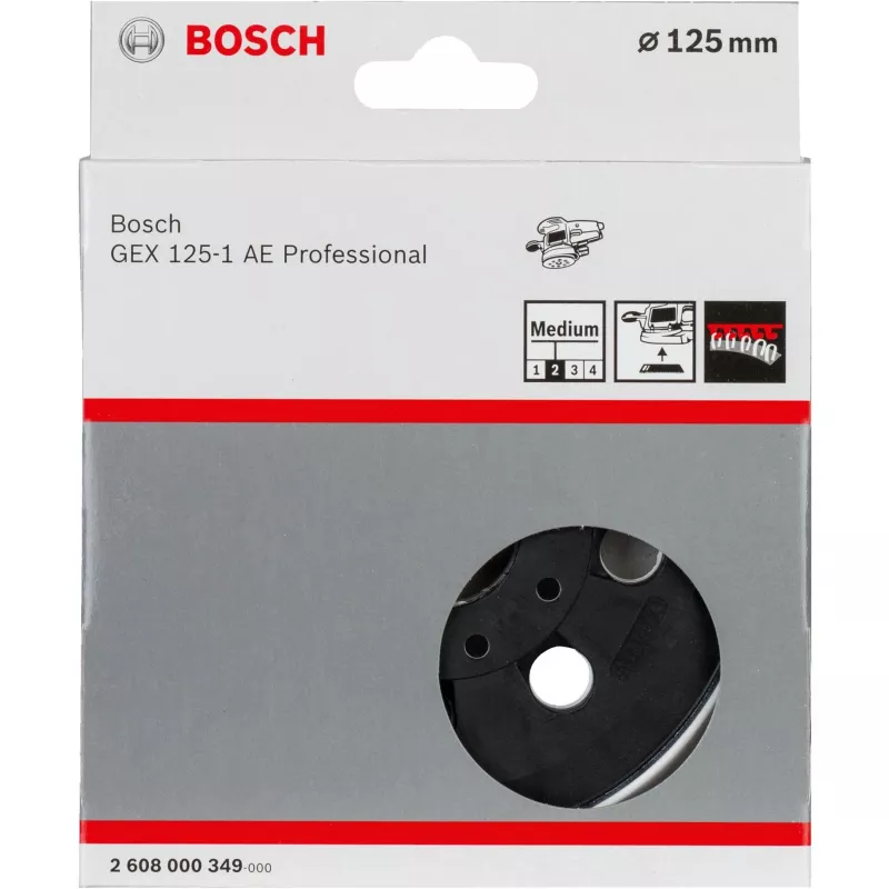 Bosch Accessories 2608000349 Slīpēšanas disks, vidēji ciets, 125 mm, GEX 125-1 AE