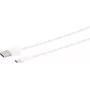 USB kabelis S/CONN 14-13040 0.5m USB A USB C Balts
