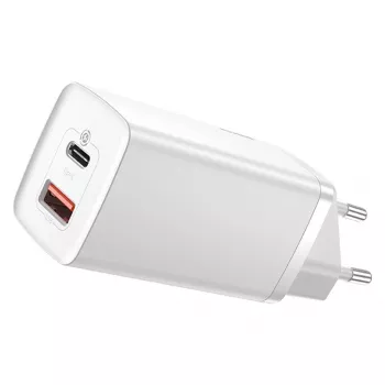 Lādētājs Baseus CCGAN2L-B02 Iekštelpu AC Ātrā Uzlāde 20V 1xUSB 1xType-C Balts
