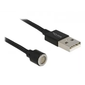 USB kabelis DeLOCK 85724 USB 2.0 1,1 m Melns