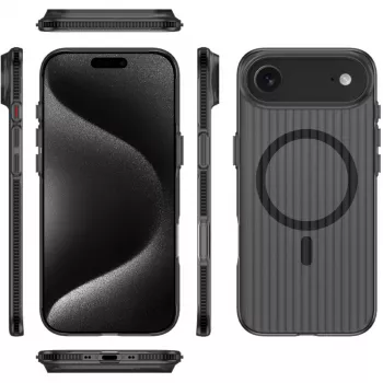Vāciņš 4smarts 541640 iPhone 17 Air 16,8 cm Melns Caurspīdīgs