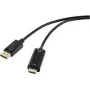 HDMI savienojuma kabelis ar DisplayPort spraudni 1,00 m Melns RF-5179186 PVC apvalks