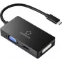 Renkforce RF-4633066 USB-C / HDMI / DVI / VGA adapter [1x USB-C spraudnis - 1x VGA ligzda, HDMI ligzda, DVI ligzda 24+5 kont.] Melns
