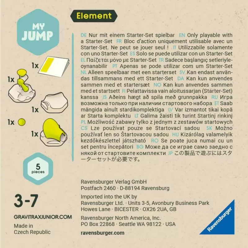 Ravensburger GraviTrax Junior Element Peng – paplašinājuma elements maršruta sistēmai