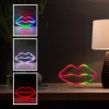 Neona zīme MANTA SNL61RGB LIPS RGB krāsu maiņas dekoratīvā zīme
