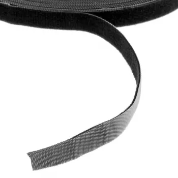 LABEL THE CABLE LTC PRO Roll Strap, abpusējs Velcro rullis, 25m melns