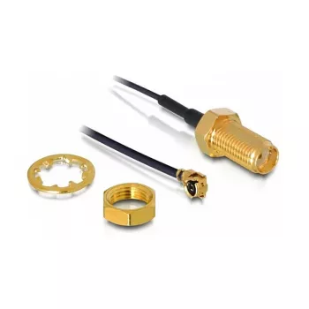 Savienotājkabelis DeLOCK 88417 I-PEX M – SMA F, 0,35 m, melns