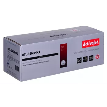 Tonera kasetne ActiveJet ATL-546BNXX melna, saderīga ar Lexmark, 8000 lapas, viens iepakojums
