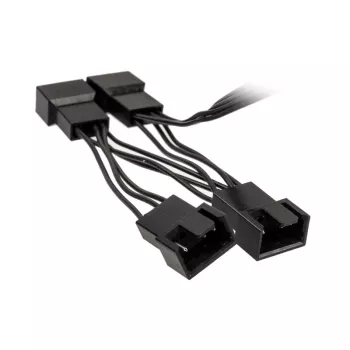 Sadalītāja kabelis ventilatoriem Kolink 1-to-4 PWM 35 cm, 4-pin PWM uz 4×4-pin PWM + SATA