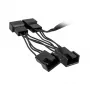 Sadalītāja kabelis ventilatoriem Kolink 1-to-4 PWM 35 cm, 4-pin PWM uz 4×4-pin PWM + SATA