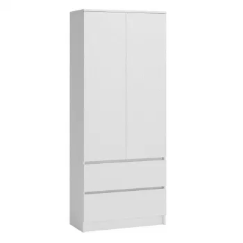 Garderobe Top E Shop SZAFA MALWA B 5 plaukti 2 veramas durvis Balta 900×500×1800 mm