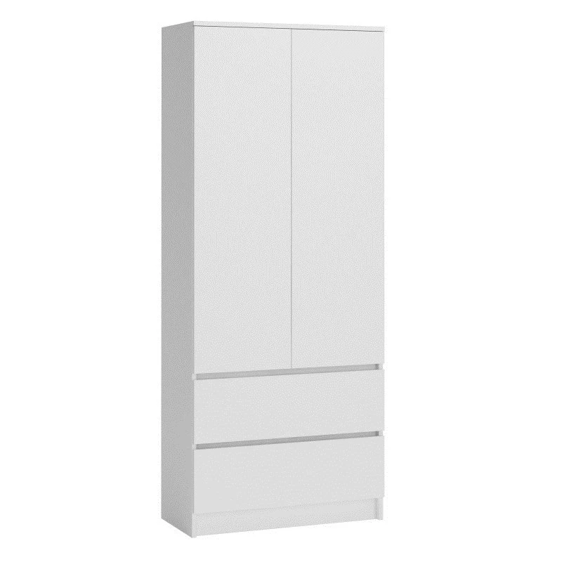 Garderobe Top E Shop SZAFA MALWA B 5 plaukti 2 veramas durvis Balta 900×500×1800 mm