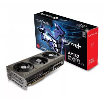 Sapphire Radeon RX 9070 XT Nitro+ grafiskā karte, 16 GB GDDR6, PCIe 5.0, 256-bit, 330W TDP