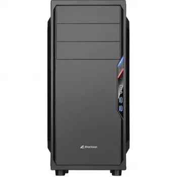 PC korpuss Sharkoon VS4-V Midi Tower Melns