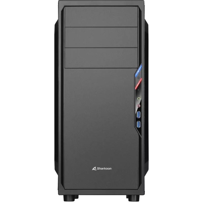 PC korpuss Sharkoon VS4-V Midi Tower Melns