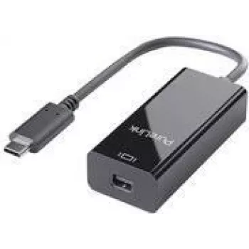 PureLink iSeries - USB/DisplayPort adapteris - USB-C (vīriešu) uz Mini DisplayPort (sieviešu) - 10 cm - 2160p atbalsts - Melns