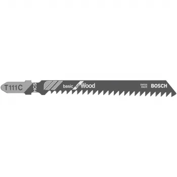 Bosch T 111 C finierzāģa asmens Augstoglekļa tērauds (HCS) 3 gab.
