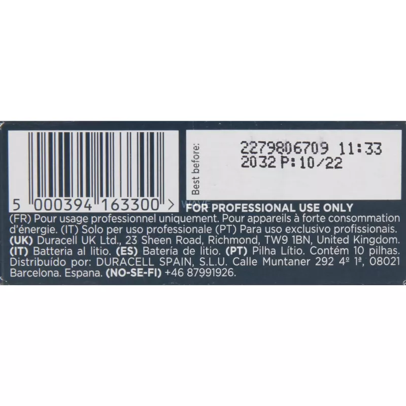 Litija baterija Duracell CR2 3V (163300) kamerām un elektronikai