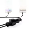 CC-T8 ultra-ātrs auto lādētājs 2xUSB 3.0 6A 36W + micro USB kabelis 1m