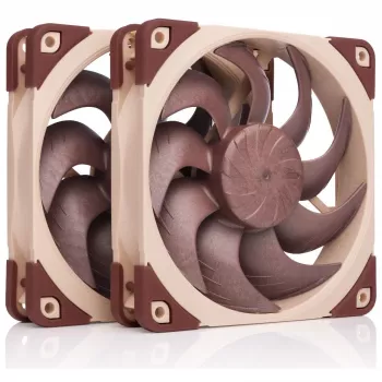 Datora korpusa ventilators Noctua NF-A12X25 G2 PWM SX2-PP 120 mm, 12 V, 1800 RPM, 107,3 m³/h, SSO gultnis, 2 iepakojumā, bēšs
