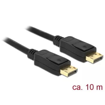 DisplayPort kabelis DeLOCK 84862 10 m Melns