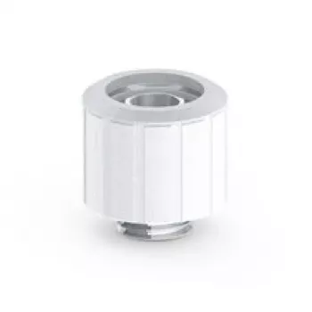 BitsPower taisnais savienotājs G1/4 collu vīrnes uz 16/10 mm caurulīti, Arctic White