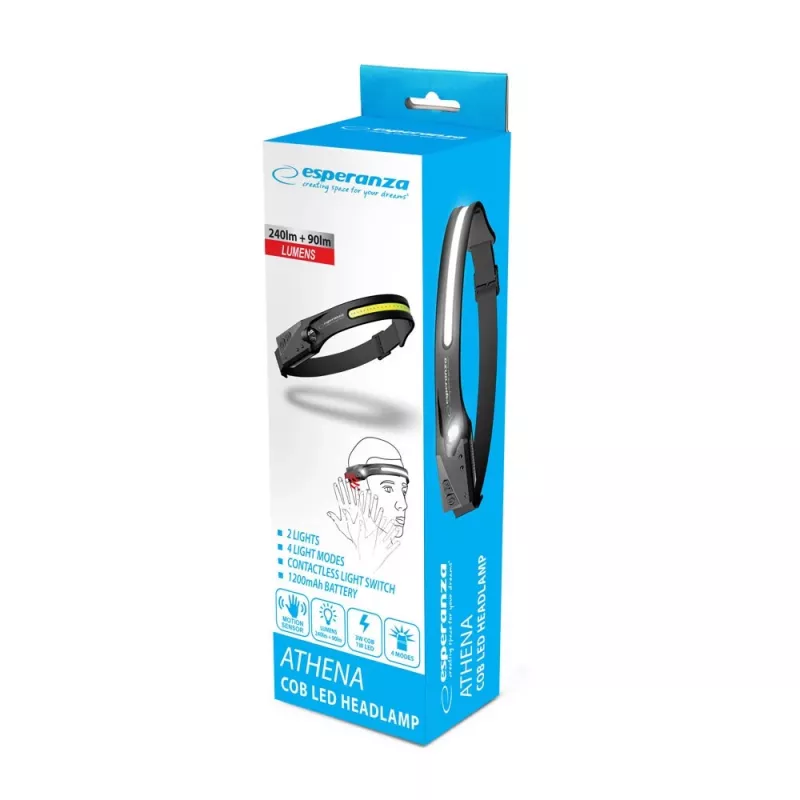 Esperanza EOT067 LED pieres lukturis, melns