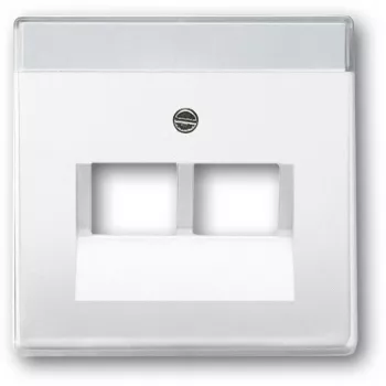 BUSCH JAEGER 1710-0-3164 balts - parastais - 63 mm x 63 mm