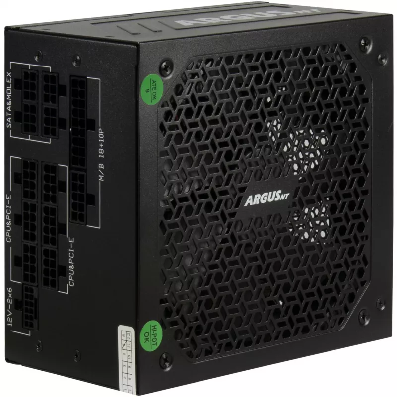 Inter-Tech HA-850BA4 barošanas bloks, 850W, kabeļu pārvaldība