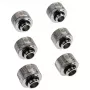 RAIJINTEK PELIAS SILVER D141806 — 6 sudraba ventilatora lāpstiņu/aksesuāru komplekts