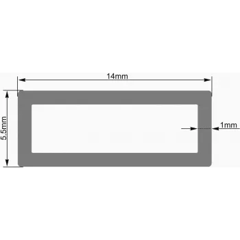 EUROLITE tukša caurule 14x5,5mm caurspīdīga LED lente 2m (51202702)