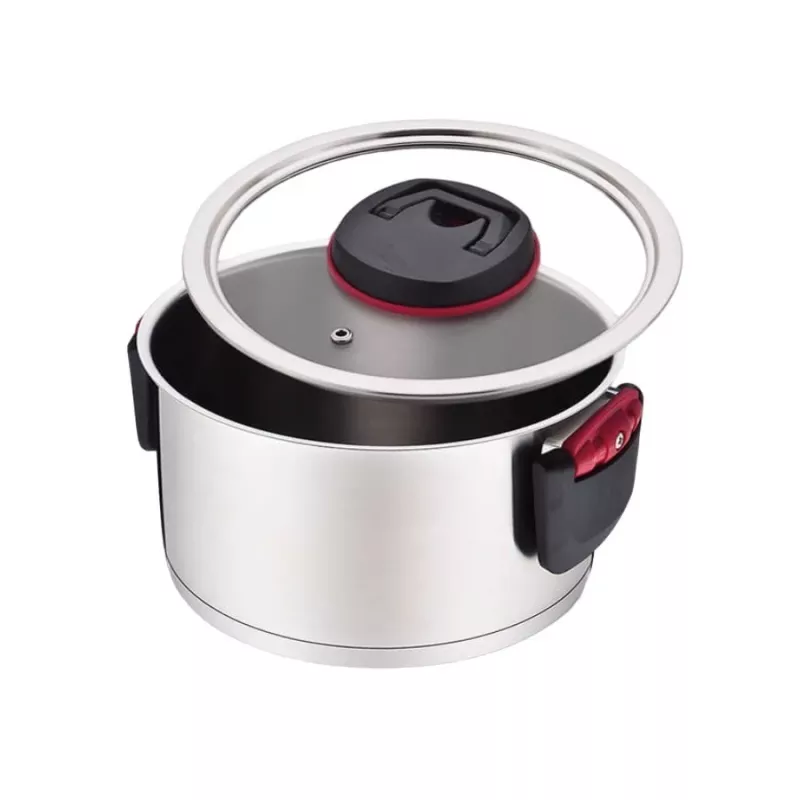 Gatavošanas katls Maestro MR-3530-24 nerūsējošais tērauds 24 cm, 5.5 L, salokāmi rokturi, stikla vāks