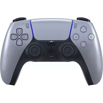 Bezvadu spēļu kontrolieris Sony DualSense PlayStation 5 — iebūvēts Li-Ion akumulators, žiroskops, haptiskā vibrācija, skaļrunis, 3.5 mm ligzda, sudrabs
