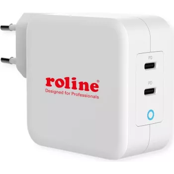 ROTRONIC-SECOMP Roline Barošanas bloks - 100 W - 5 A - PD 3.0, QC 3.0 - 2 USB-C izejas