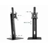 Gembird MS-D1-01 Monitora galda statīvs, augstuma regulēšana, melns