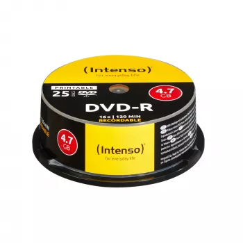 DVD-R Intenso 4.7GB Printable 16x 25 gab.