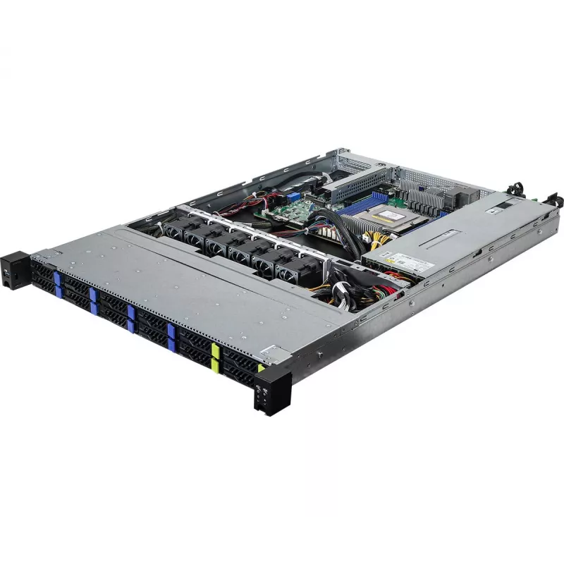 ASRock 1U8S4E-GENOA/2T servera barebone ar SP5 (LGA 6096) ligzdu, 1U plaukta statīvs