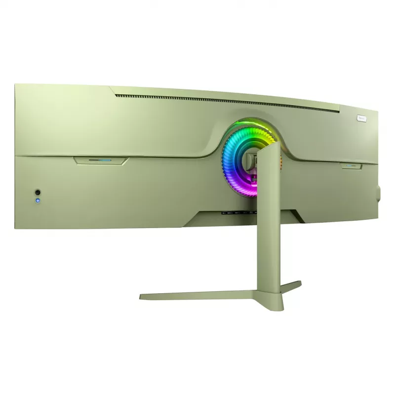 Izliekts datora monitors Arozzi Nova 49 collas (124.5 cm) Dual QHD 5120×1440 LED VA, 4 ms, Zaļš