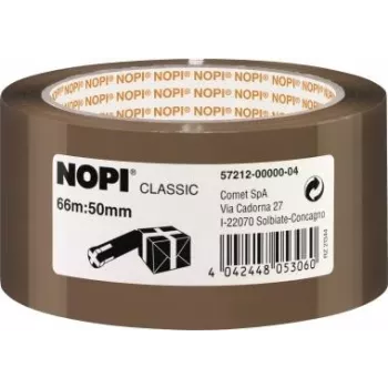 Iepakojuma lente Tesa NOPI Pack Classic 66 m × 50 mm, brūna