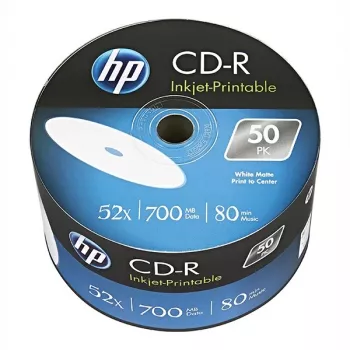 VERBATIM CD-R 52x 700MB Apdrukājami diski — 50 iepakojums