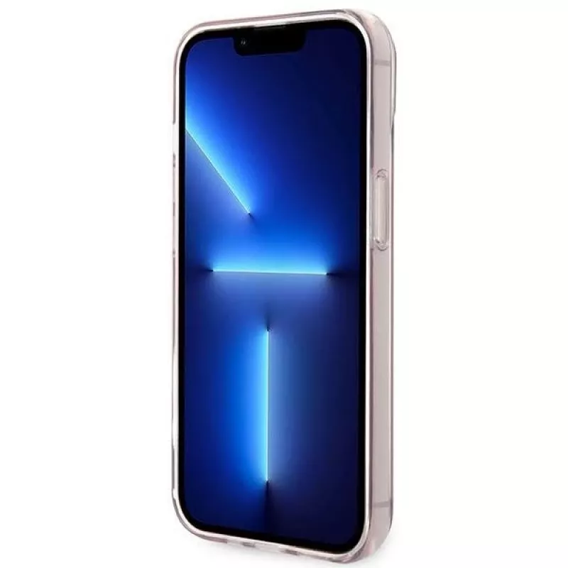 Karl Lagerfeld KLHCP14MCTRI Cietais maciņš iPhone 14 Plus / 15 Plus 6.7” Rozā / Caurspīdīgi rozā Choupette Body
